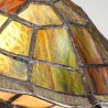 Tiffany-stijl tafellamp schildpad met kleurrijke Sawback lampenkap Korting