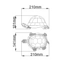 Tiffany-stijl tafellamp schildpad met kleurrijke Sawback lampenkap Kortingen