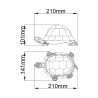 Tiffany-stijl tafellamp schildpad met kleurrijke Sawback lampenkap Kortingen