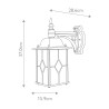 Buitenmuurlamp tuinlantaarn klassiek stijl Wexford 2 Kortingen