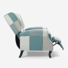Relaxfauteuil in patchworkstijl met verstelbare rugleuning Ethron Catalogus