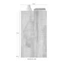 Opbergkast multifunctioneel woonkamer kantoor 2 deuren 2 planken 63x35x114cm Liara 