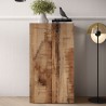Opbergkast multifunctioneel woonkamer kantoor 2 deuren 2 planken 63x35x114cm Liara Voorraad