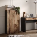 Opbergkast multifunctioneel woonkamer kantoor 2 deuren 2 planken 63x35x114cm Liara Keuze