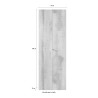 Moderne kantoor- en woonkamerkast 2 deuren 3 planken 63x35x184cm Monts 