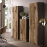 Moderne kantoor- en woonkamerkast 2 deuren 3 planken 63x35x184cm Monts Kosten