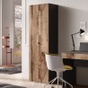 Moderne kantoor- en woonkamerkast 2 deuren 3 planken 63x35x184cm Monts Korting