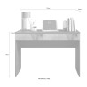 Moderne ruimtebesparende bureautafel met lade 110x50x76cm Liam 
