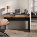 Moderne ruimtebesparende bureautafel met lade 110x50x76cm Liam Model