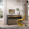 Moderne ruimtebesparende bureautafel met lade 110x50x76cm Liam Keuze