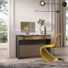 Moderne ruimtebesparende bureautafel met lade 110x50x76cm Liam Keuze