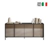 Moderne dressoir voor woonkamer keuken 4 deuren 206x40x86cm Solna Kortingen