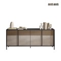 Moderne dressoir voor woonkamer keuken 4 deuren 206x40x86cm Solna Aanbieding