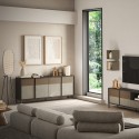Moderne dressoir voor woonkamer keuken 4 deuren 206x40x86cm Solna Model