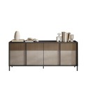 Moderne dressoir voor woonkamer keuken 4 deuren 206x40x86cm Solna Voorraad