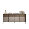 Moderne dressoir voor woonkamer keuken 4 deuren 206x40x86cm Solna Voorraad