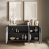 Moderne houten dressoir voor woonkamer of keuken 156x40x86cm 3 deuren Pitea Model