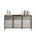 Moderne houten dressoir voor woonkamer of keuken 156x40x86cm 3 deuren Pitea Voorraad