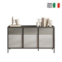Moderne houten dressoir voor woonkamer of keuken 156x40x86cm 3 deuren Pitea Kortingen