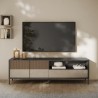 Moderne TV-meubel 205x40x44cm met 2 deuren en lade Jahn Korting