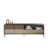 Moderne TV-meubel 205x40x44cm met 2 deuren en lade Jahn Voorraad