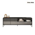 Moderne TV-meubel 205x40x44cm met 2 deuren en lade Jahn Aanbieding