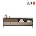 Moderne TV-meubel 205x40x44cm met 2 deuren en lade Jahn Kortingen