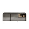 Moderne design tv-meubel voor woonkamer, met 2 deuren en 1 lade, 156x40x64 cm, Saban Voorraad