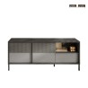 Moderne design tv-meubel voor woonkamer, met 2 deuren en 1 lade, 156x40x64 cm, Saban Aanbieding