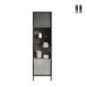 Moderne vitrinekast woonkamer met 2 legplanken 55x40x203cm Winona Aanbieding
