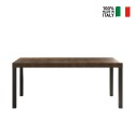 Moderne eettafel keuken 190x90cm hout met ijzeren poten Monsul Kortingen
