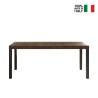 Moderne eettafel keuken 190x90cm hout met ijzeren poten Monsul Kortingen