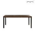 Moderne eettafel keuken 190x90cm hout met ijzeren poten Monsul Aanbieding