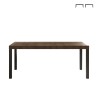 Moderne eettafel keuken 190x90cm hout met ijzeren poten Monsul Aanbieding