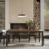Moderne eettafel keuken 190x90cm hout met ijzeren poten Monsul Aanbod