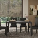 Eettafel keuken 140x90 cm van hout modern met ijzeren poten Sartel Aanbod
