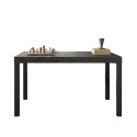 Eettafel keuken 140x90 cm van hout modern met ijzeren poten Sartel Voorraad