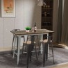Eettafel in industriële stijl 120x60 cm van hout en metaal Catal Karakteristieken