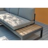 Tuin loungeset met hoekbank met 3 + 2 zitplaatsen en tafel Eysha Kortingen