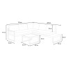 Tuin loungeset met hoekbank met 3 + 2 zitplaatsen en tafel Eysha Catalogus