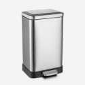 Design vuilnisbak met pedaal 30 liter roestvrijstaal Kleen Verkoop