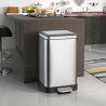 Design vuilnisbak met pedaal 30 liter roestvrijstaal Kleen Aanbieding