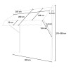 Zonnescherm 300x200 cm voor balkon of terras Somber XL 