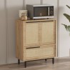 Multifunctionele houten kast met 3 deuren 75x36x90 cm Thaon Kosten