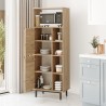 Houten keukenkast met 2 deuren en 7 planken 60x36x150 cm Biruni Kortingen