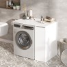Wasmachine-of drogerkast met uittrekbare lade met 3 planken Wavers Model