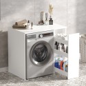 Wasmachine-of drogerkast met uittrekbare lade met 3 planken Wavers Afmetingen