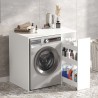Wasmachine-of drogerkast met uittrekbare lade met 3 planken Wavers Afmetingen