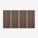 4 x houten akoestische wandpanelen 120x60 cm 3D Tabb-SO Aanbieding