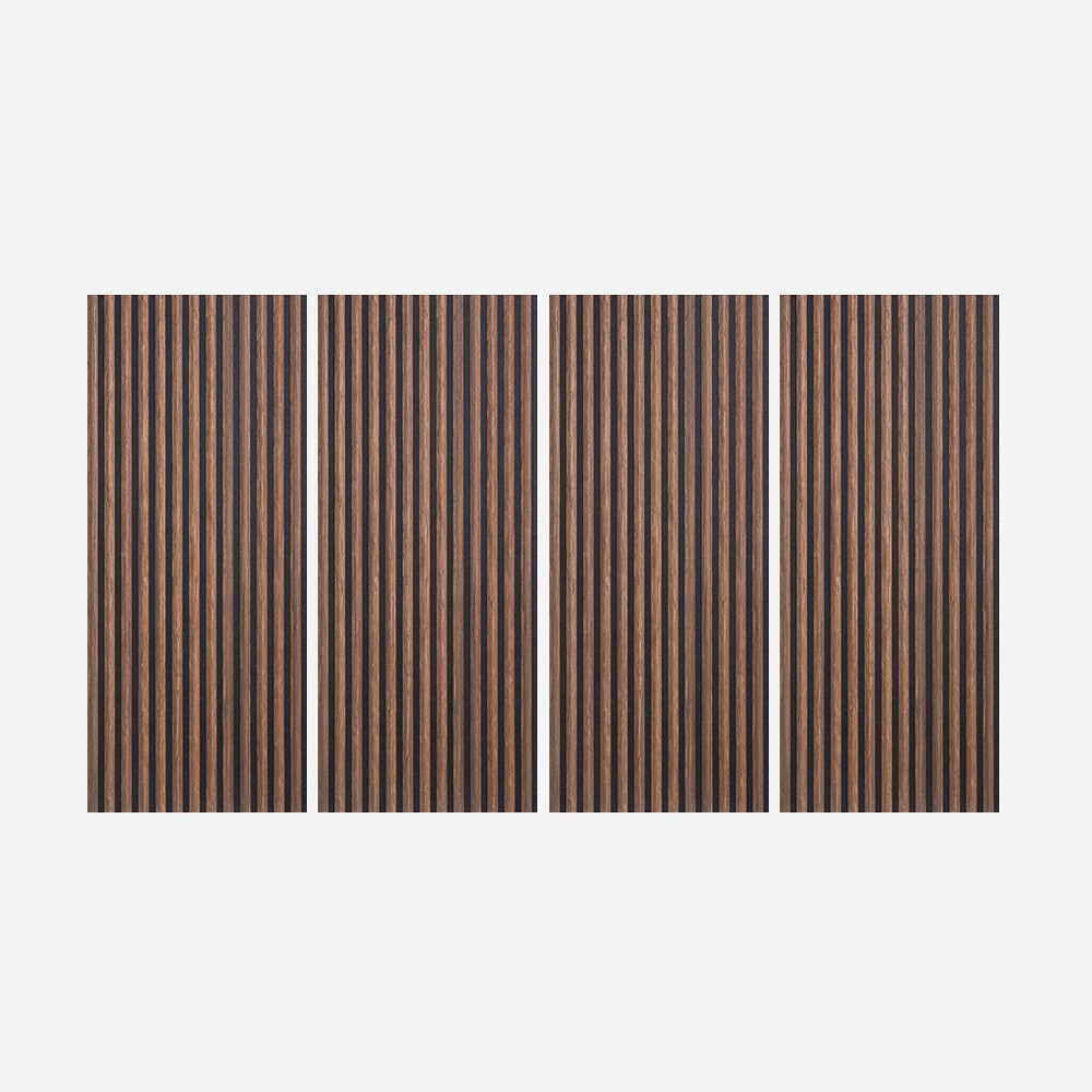 4 x houten akoestische wandpanelen 120x60 cm 3D Tabb-SO